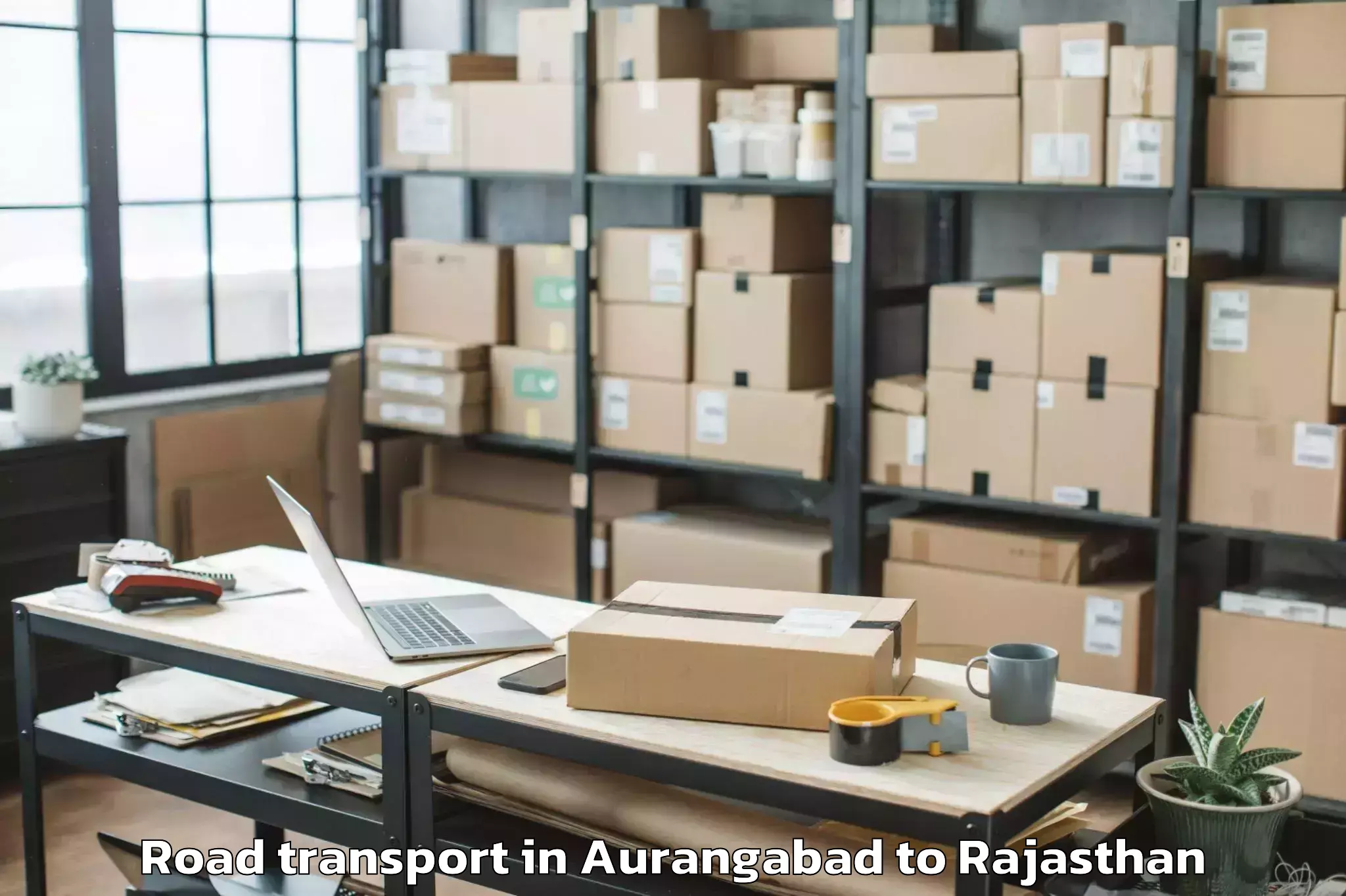 Easy Aurangabad to Indergarh Road Transport Booking